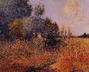 unknow artist Flower Garden at Kervaudu oil painting on canvas